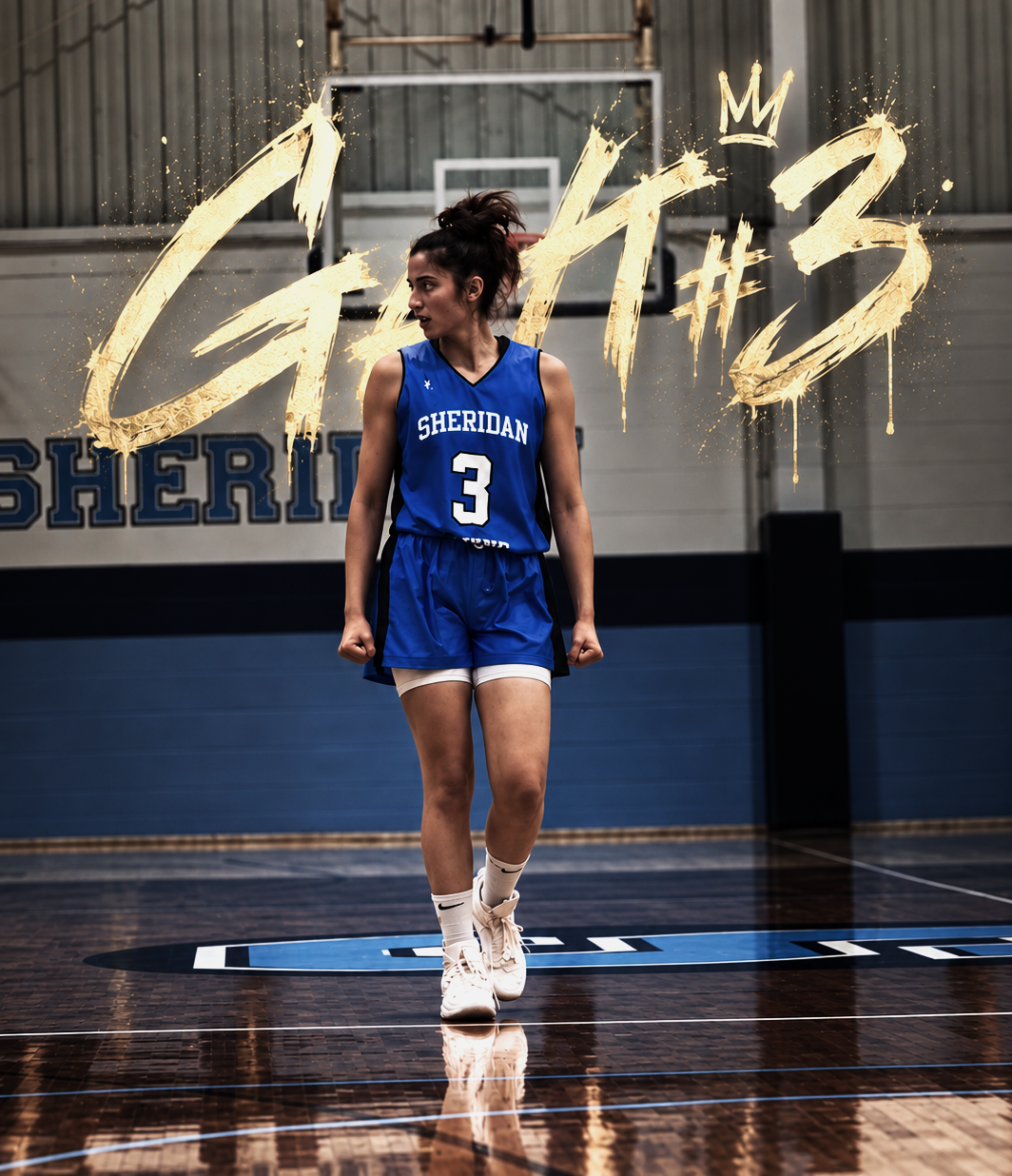 GiaSophia Aoude in her Sheridan Bruins uniform